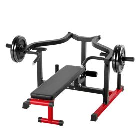 Chest Press Machine, 450 LBS Bench Press Set, Adjustable Flat Incline Bench with Independent Converging Arms, Upper Chest Equipment Chest Press Machine, 450 LBS Bench Press Set, Adjustable Flat Incline Bench with Independent Converging Arms, Upper Chest Equipment